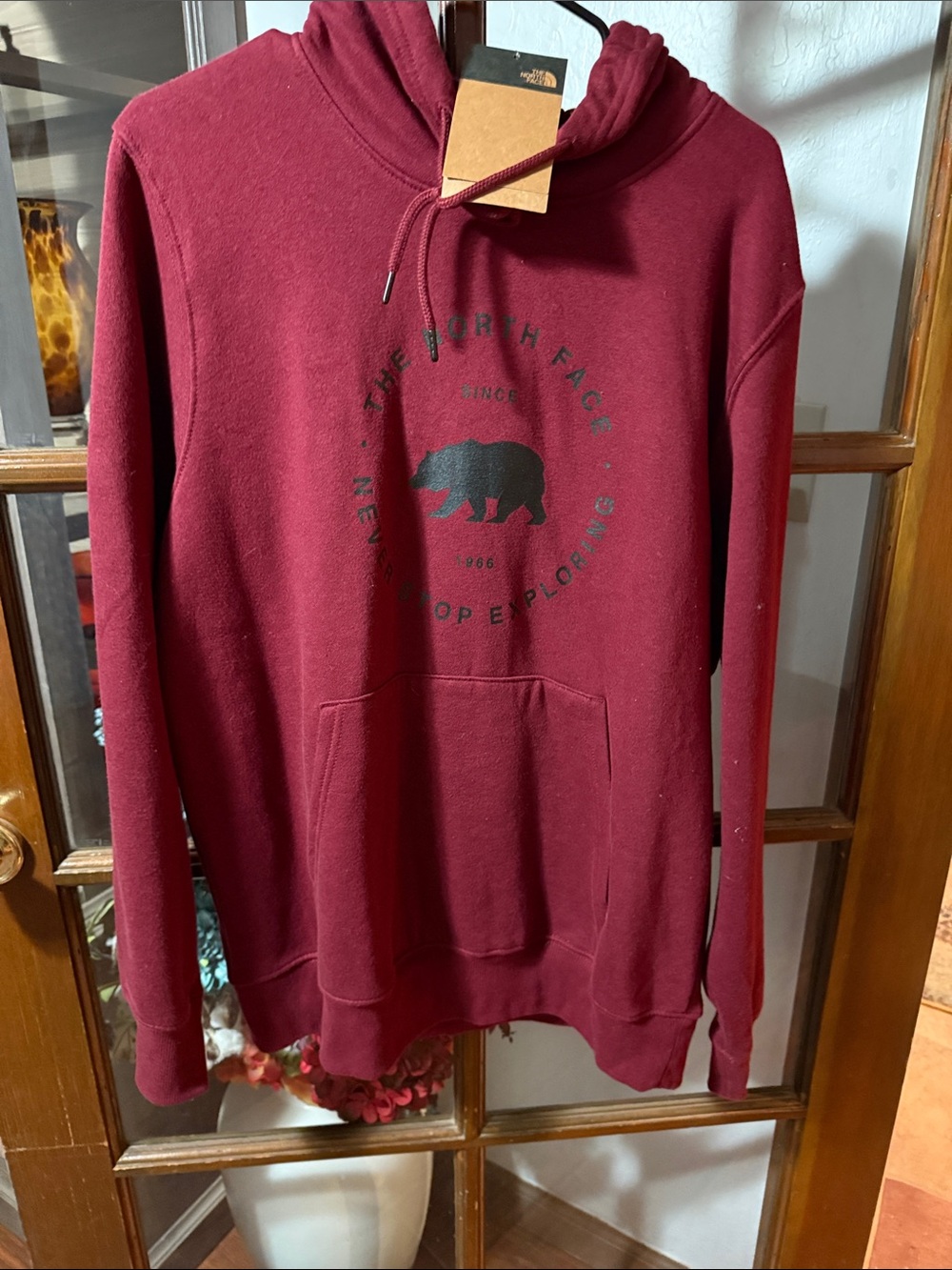 The North Face Men's Maroon Graphic Pullover Hoodie